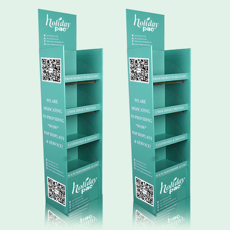 Holidaypacfactory custom POS POP cardboard display stands main display view