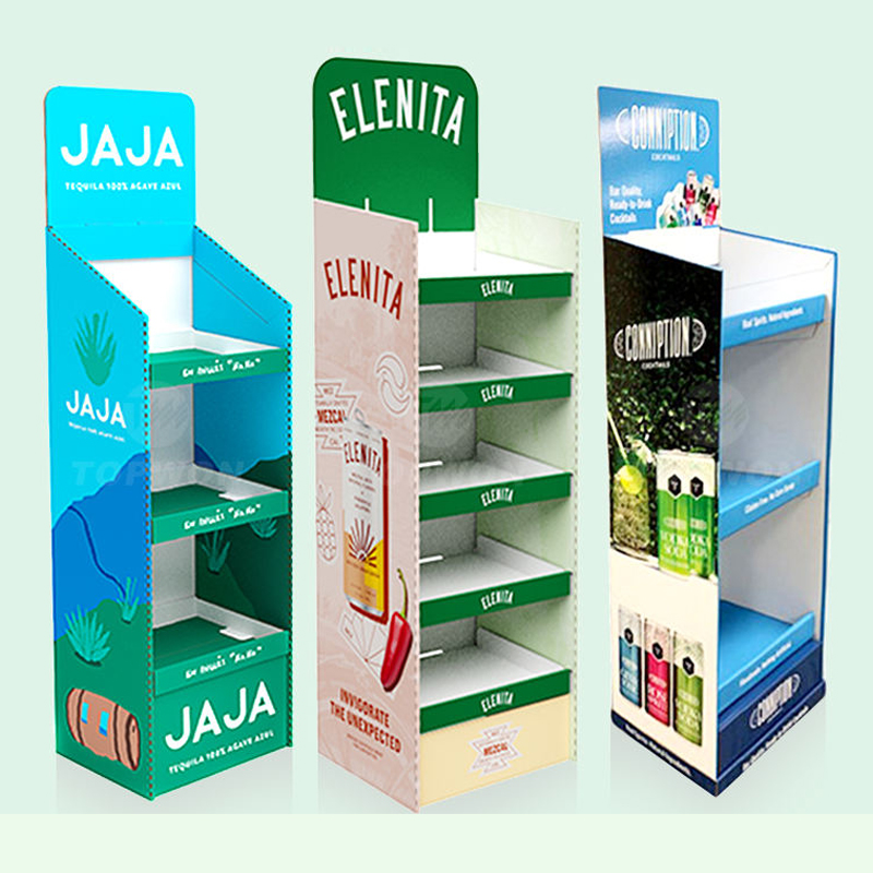 Holidaypacfactory custom paper skincare cardboard display stand structural detail