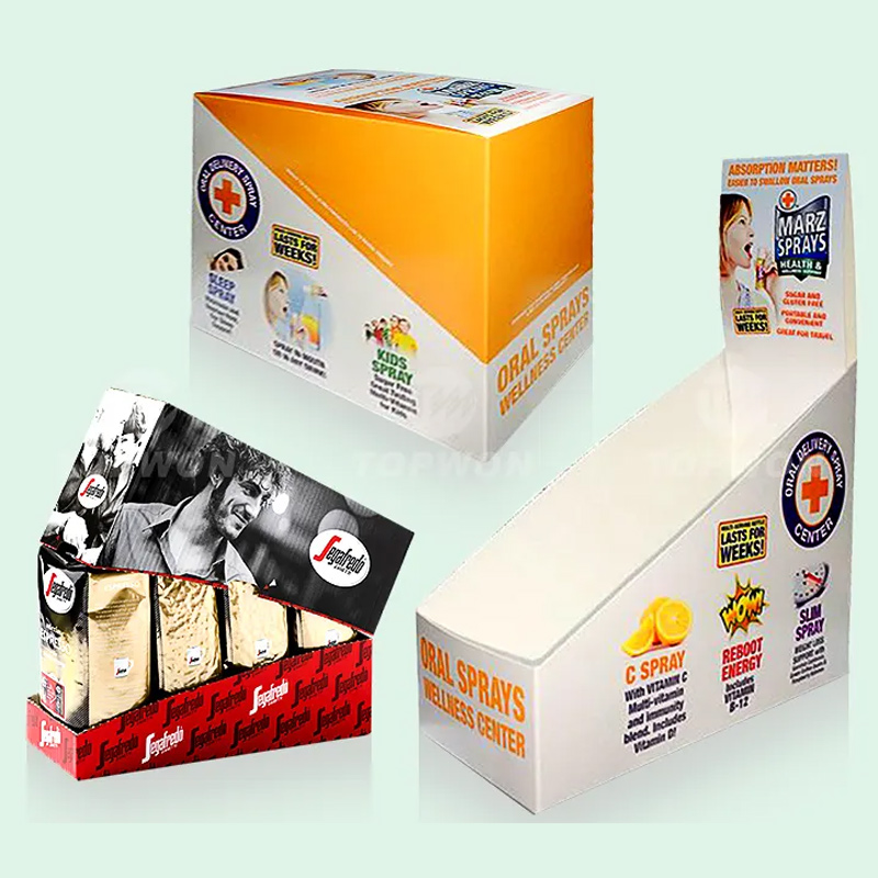 Holidaypacfactory custom retail corrugated tear away display box product display view