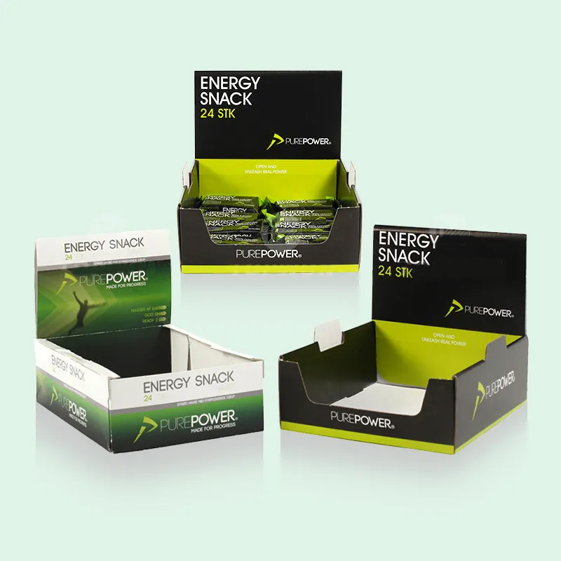 Holidaypacfactory point of sale perforated snack display boxes main display view