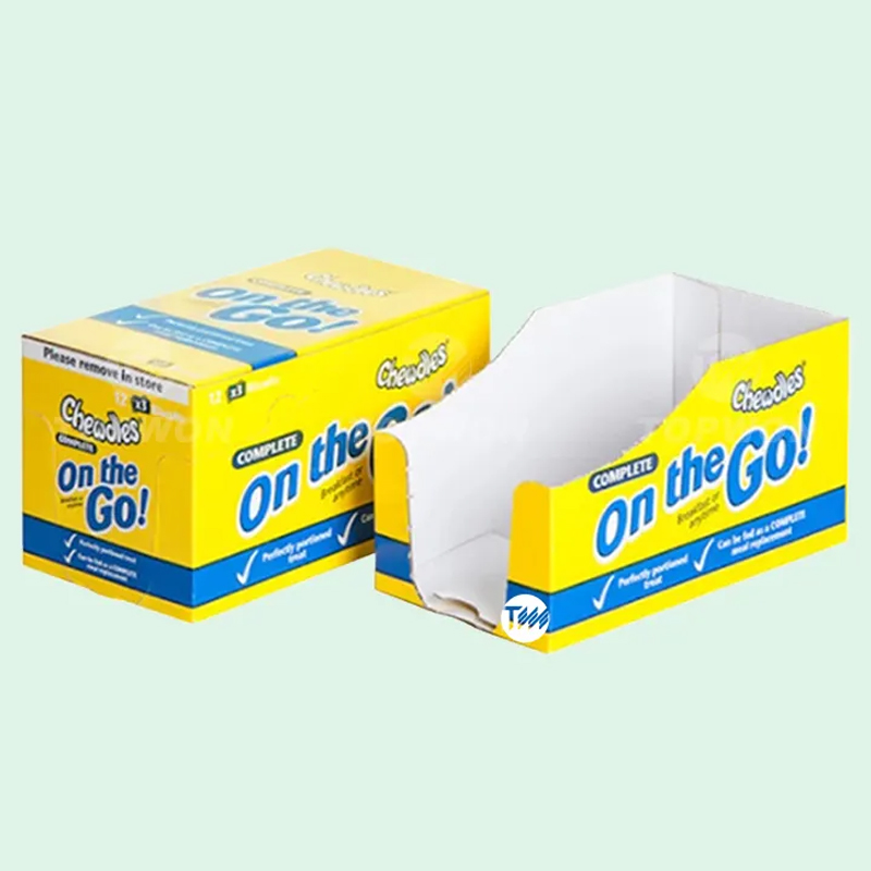 Holidaypacfactory kraft paperboard counter top display box product display view