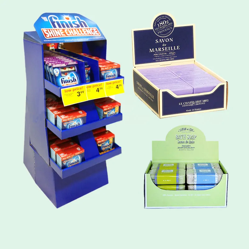 Holidaypacfactory wholesale counter display unit CDU for toothbrush side support view