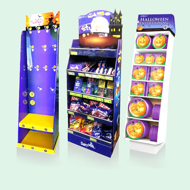 Holidaypacfactory custom halloween cardboard retail display rack product display view