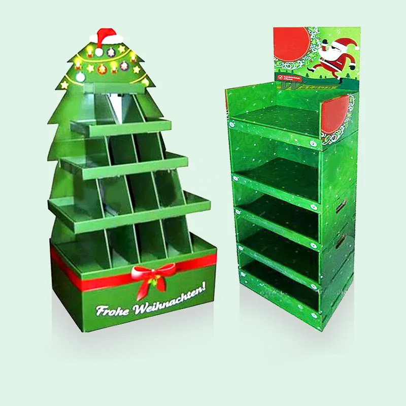Holidaypacfactory christmas chimney paperboard POS display stand retail setup view