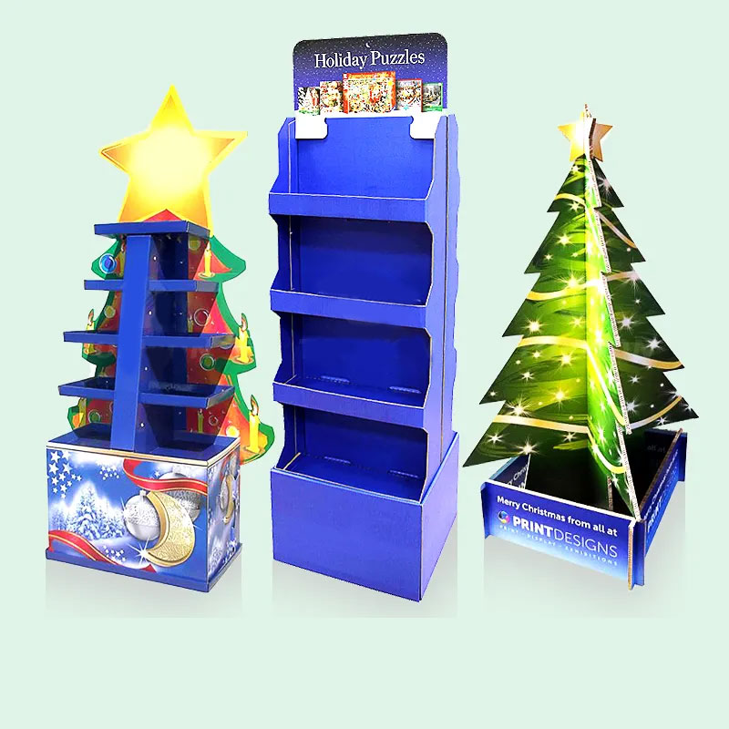 Holidaypacfactory christmas chimney paperboard POS display stand product display view