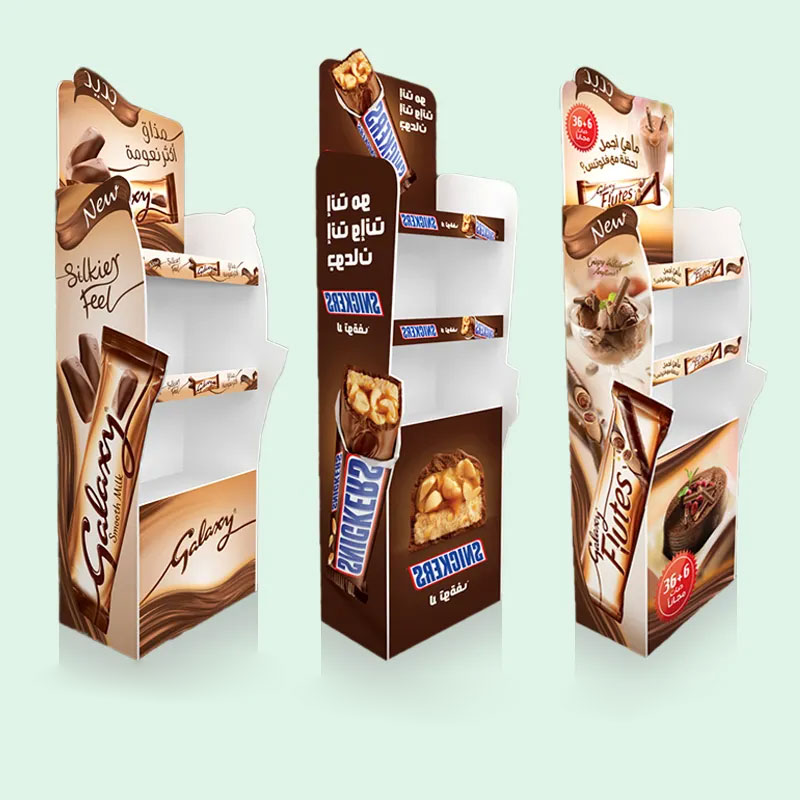 Holidaypacfactory custom supermarket cardboard floor display stand structural detail