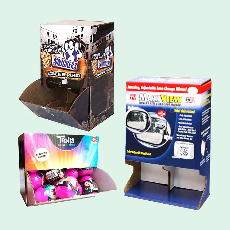 Holidaypacfactory cardboard gravity feed display boxes for drinks product display view