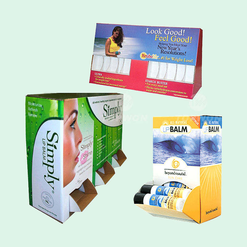 Holidaypacfactory cardboard gravity feed display boxes for drinks retail setup view
