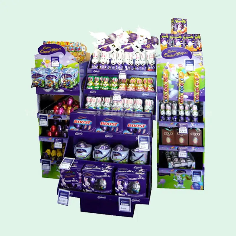Holidaypacfactory custom toys corrugated POP floor display rack main display view