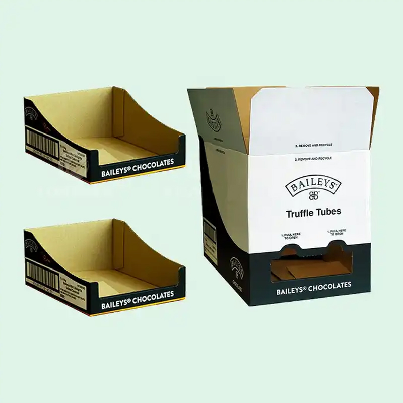 Holidaypacfactory custom cardboard counter display boxes for chocolate bars product display view