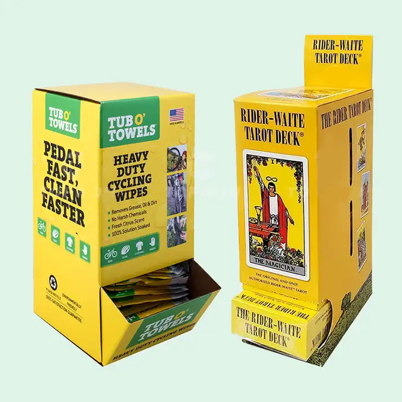 Holidaypacfactory low cost corrugated gravity feed display box main display view