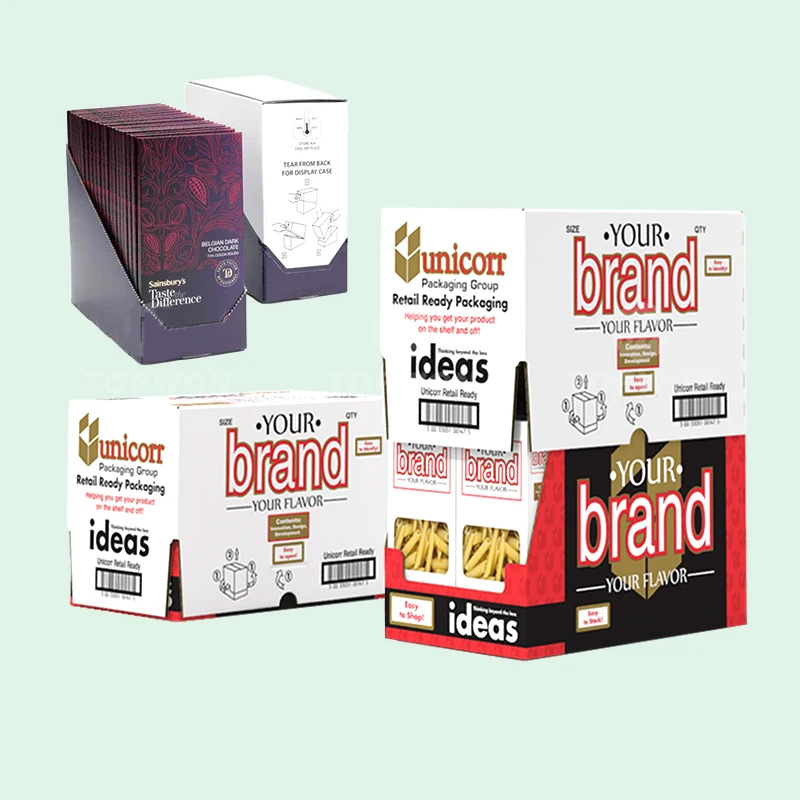 Holidaypacfactory low cost corrugated gravity feed display box structural detail