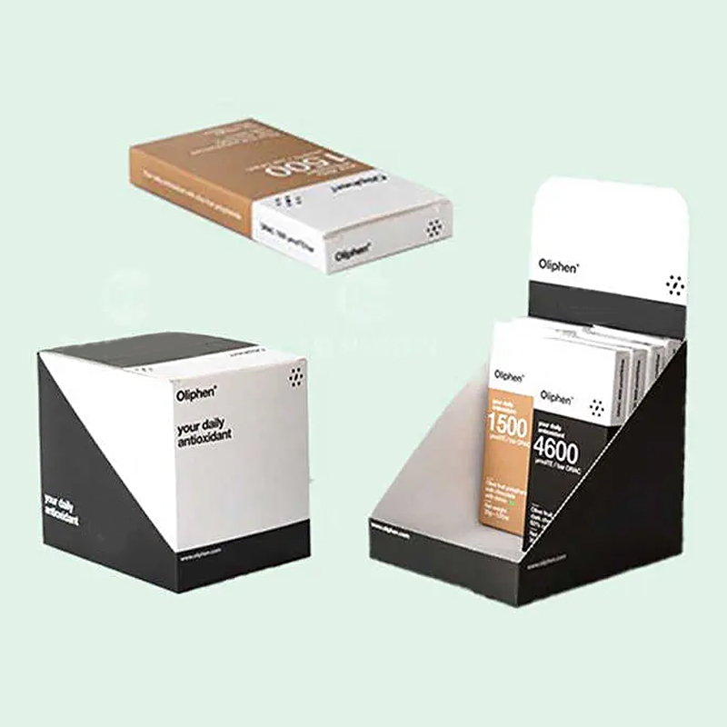 Holidaypacfactory custom cardboard counter display box for notebooks main display view