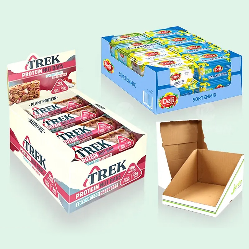 Holidaypacfactory custom cardboard counter display box for notebooks product display view