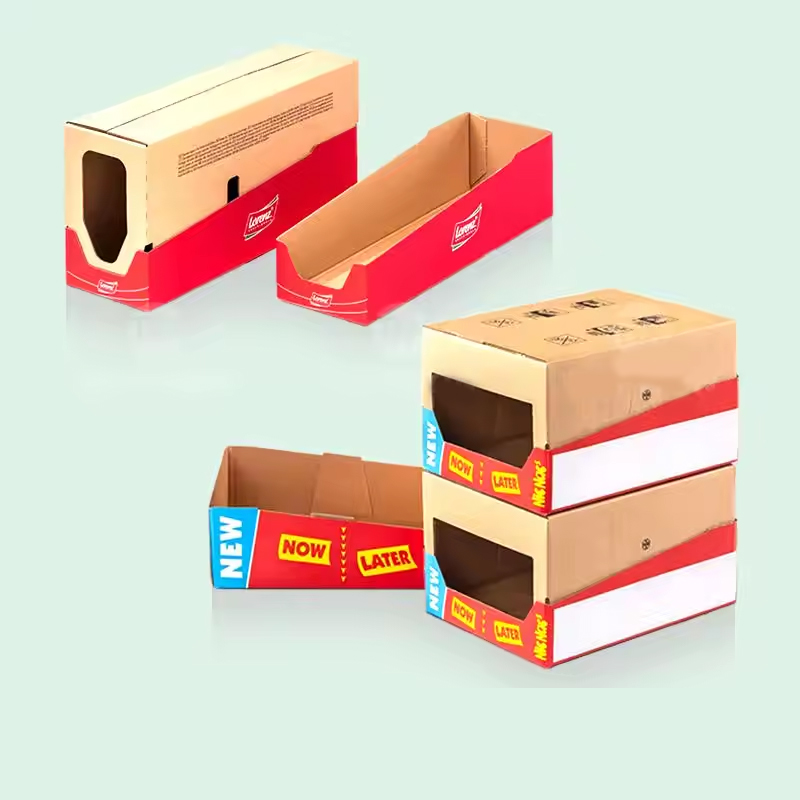 Holidaypacfactory custom SRP supermarket tear off display box product display view
