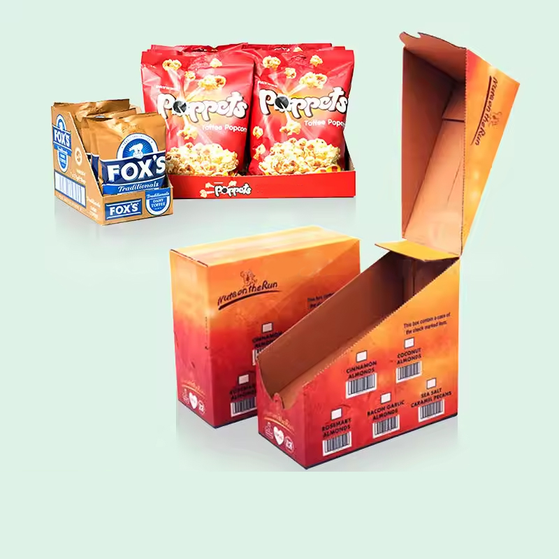 Holidaypacfactory custom SRP supermarket tear off display box structural detail