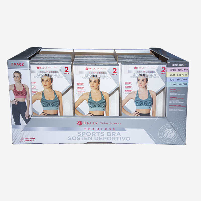 Holidaypacfactory Custom Walmart PDQ Trays For Sport Bras related display product