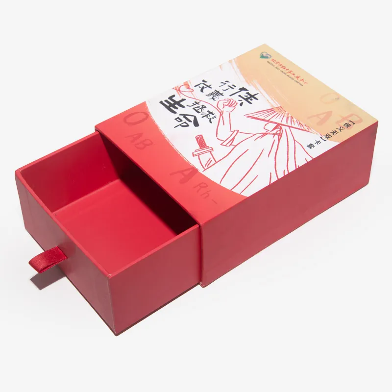 Holidaypacfactory custom cardboard sliding drawer boxes with rope pull main product view