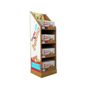 cardboard floor display for snack