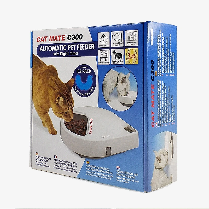 Printed mailer box for an automatic pet feeder