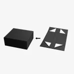 Black Folding Magnetic Gift Box 2