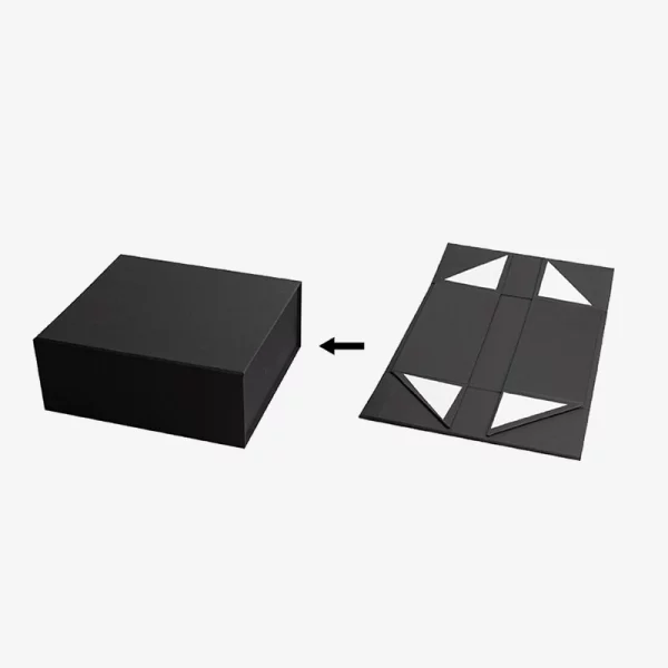 Black Folding Magnetic Gift Box 2