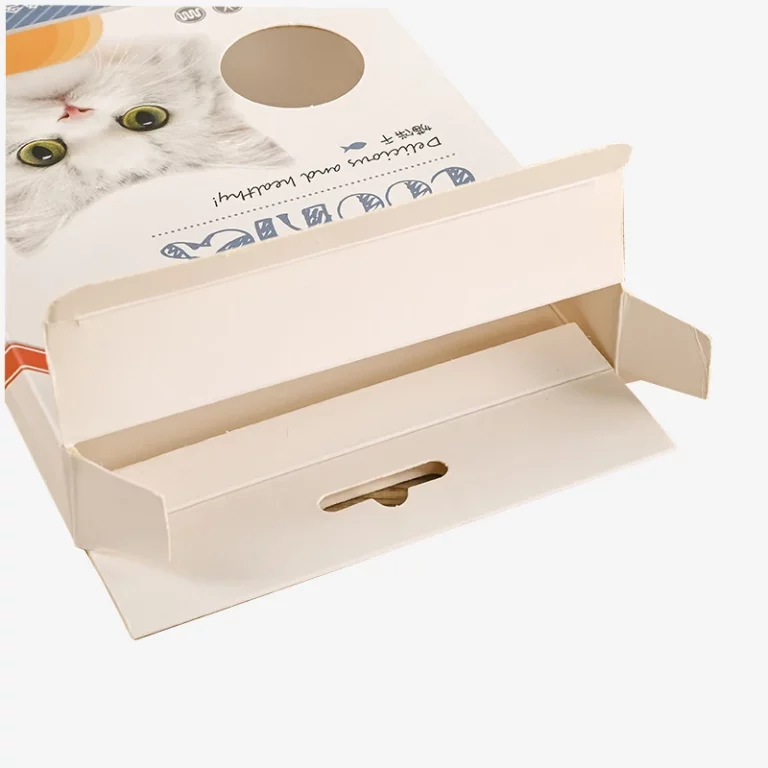 Cat Cookies Printed Box With Hang Loop And Circle Window