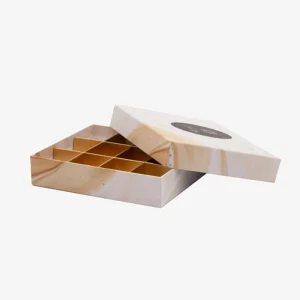 Compartment Layers Lift Off Lid Box With Window