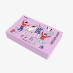 Custom Logo Pink Square Slide Drawer Gift Box For Birthday
