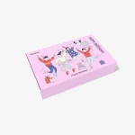Custom Logo Pink Square Slide Drawer Gift Box For Birthday 3