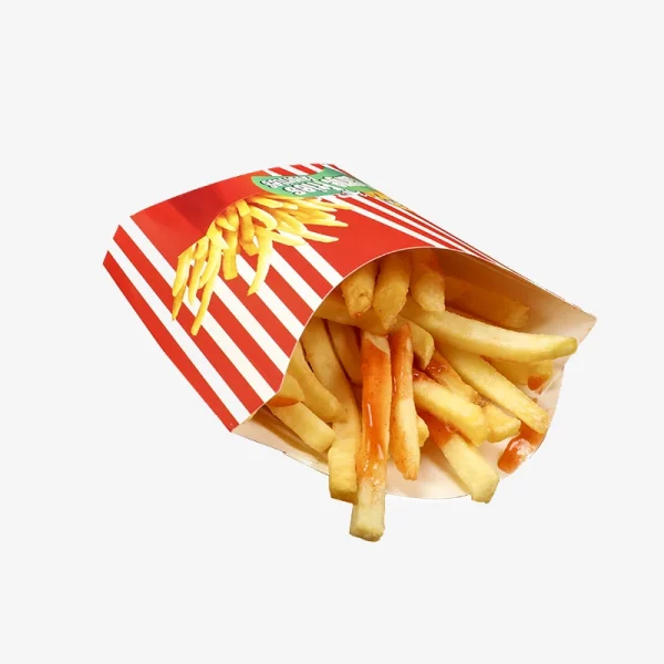 Custom Logo Printed French Fries Fried Packaging Food Box 1