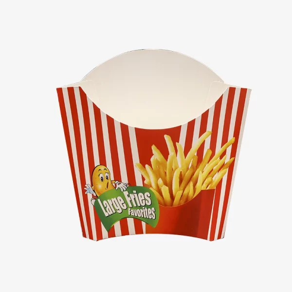 Custom Logo Printed French Fries Fried Packaging Food Box 3