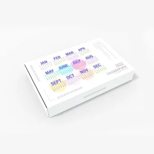 Custom Logo Printing Square Slide Drawer Calendar Box 1