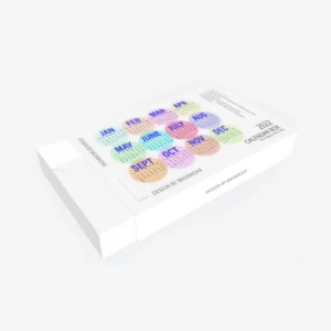 Custom Logo Printing Square Slide Drawer Calendar Box