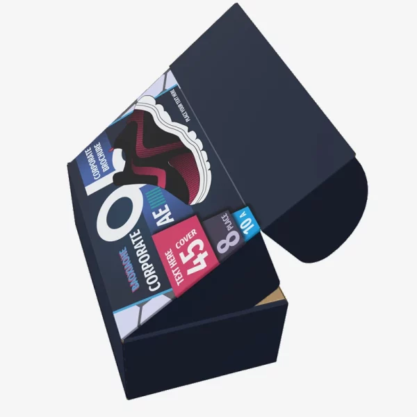 Custom Luxury Foldable Kraft Paper Shoes Shipping Mailer Box 1