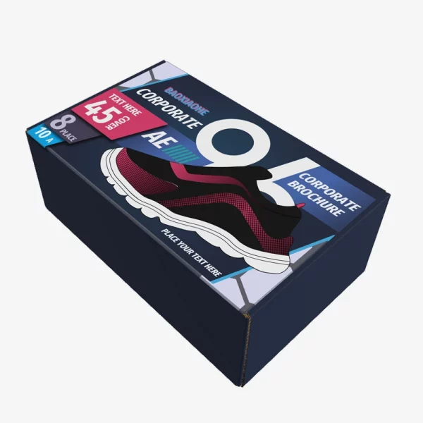 Custom Luxury Foldable Kraft Paper Shoes Shipping Mailer Box 2