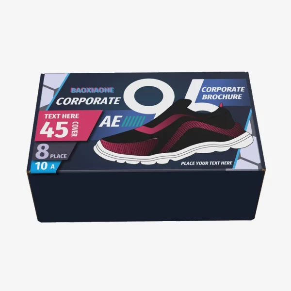 Custom Luxury Foldable Kraft Paper Shoes Shipping Mailer Box