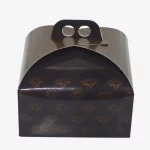 Custom Party Gift Paper Box For Baked Food With Handles Hole 3