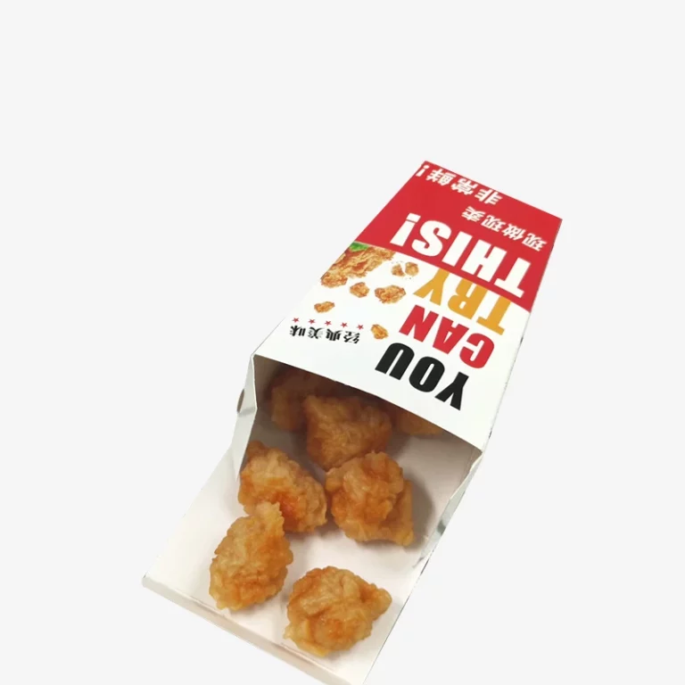 Customized Disposable Eco Friendly Food Grade Kraft Paper Box For Popcorn Chicken