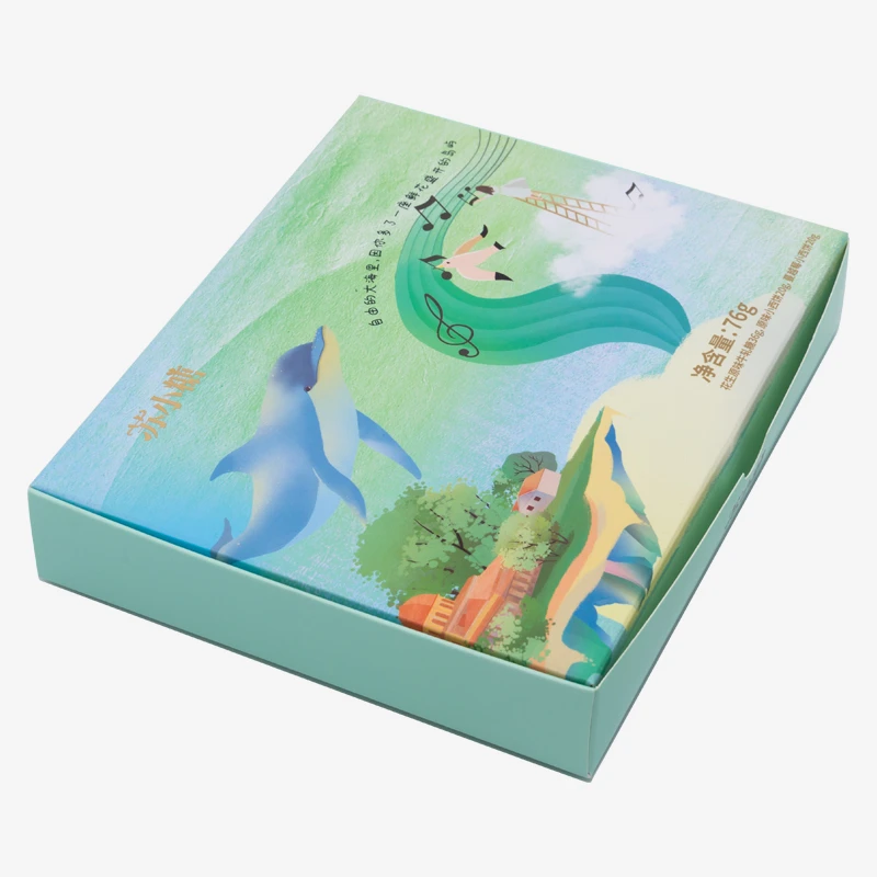 Holidaypacfactory folding compartment candy packaging box opening view