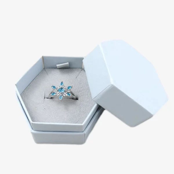 Hexagon Jewelry Box With Insert 1