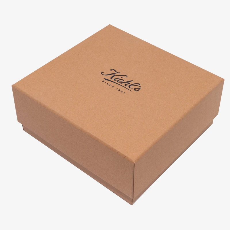 Holidaypacfactory kraft paper lift off lid gift box opening view