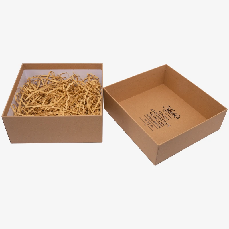 Holidaypacfactory kraft paper lift off lid gift box display view