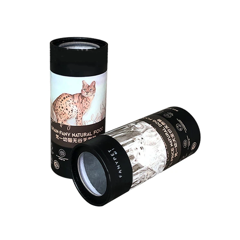 Holidaypacfactory FSC recycled kraft sustainable cylinder tube packaging
