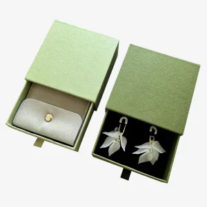 Luxury Green Jewellery Boxes With Pouch