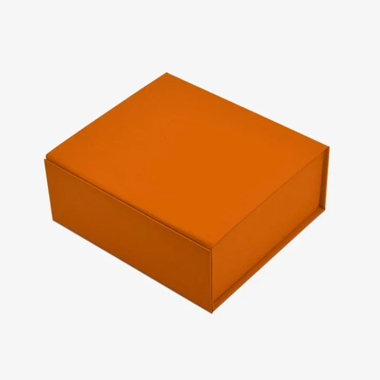 Orange Foldable Magnetic Gift Box