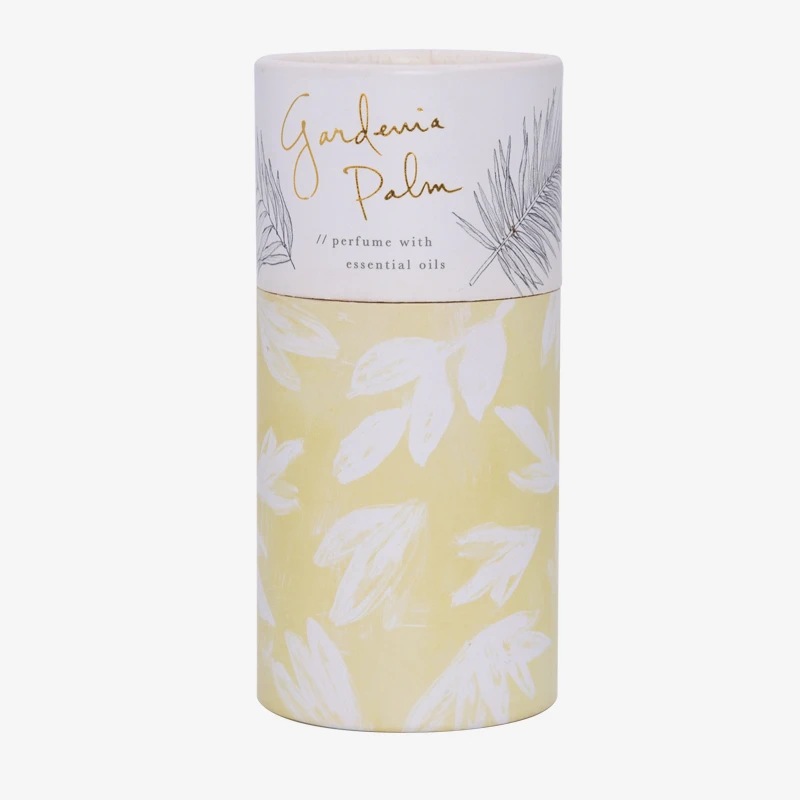 Holidaypacfactory personalized perfume cardboard tube packaging display view