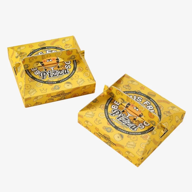 Portable Custom Printed Pizza Box With Handle