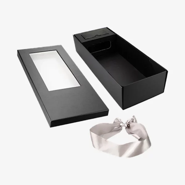 Removable Black Lid And Base Folding Flower Gift Box 3