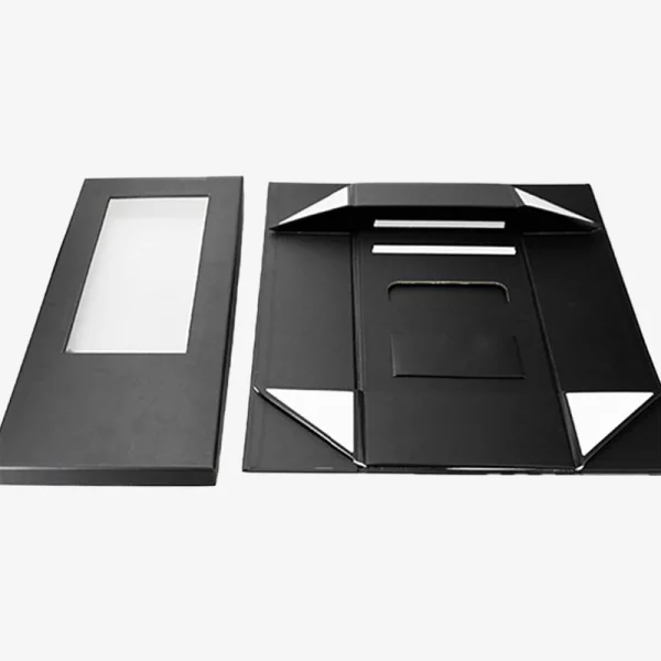 Removable Black Lid And Base Folding Flower Gift Box 4
